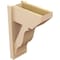 Ekena Millwork 8-in W x 16-in D x 24-in H Funston Slat Rough Cedar Woodgrain TimberThane Outlooker, Primed Tan OUTUR080X16X24FST24RCPR - alternate 2